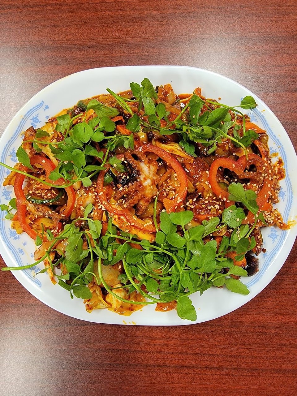 Baby Octopus Mixed w Spicy Vegetables